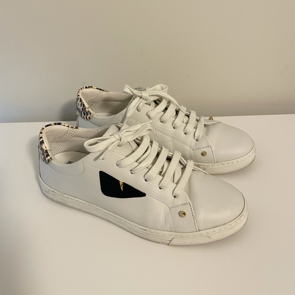 Fendi women’s white monster sneaker in size 37 - Picture 3 of 12